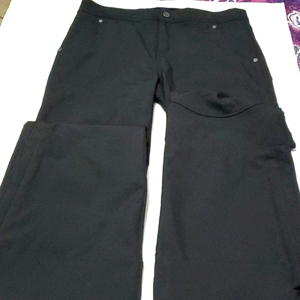 Obermeyer Black Zippered Pockets Leg Extender Lined Teen XL Ski Snow Pants